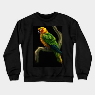 Parrot on a Tree Crewneck Sweatshirt